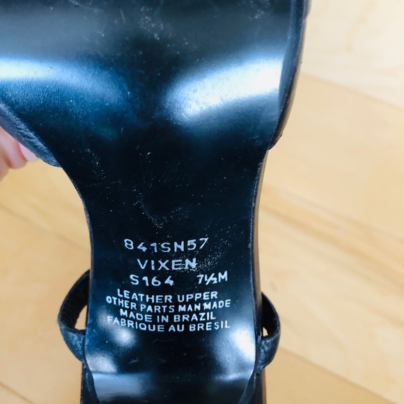 Carlos slingback woven leather heels. Sz 7.5 - Picture 3 of 4